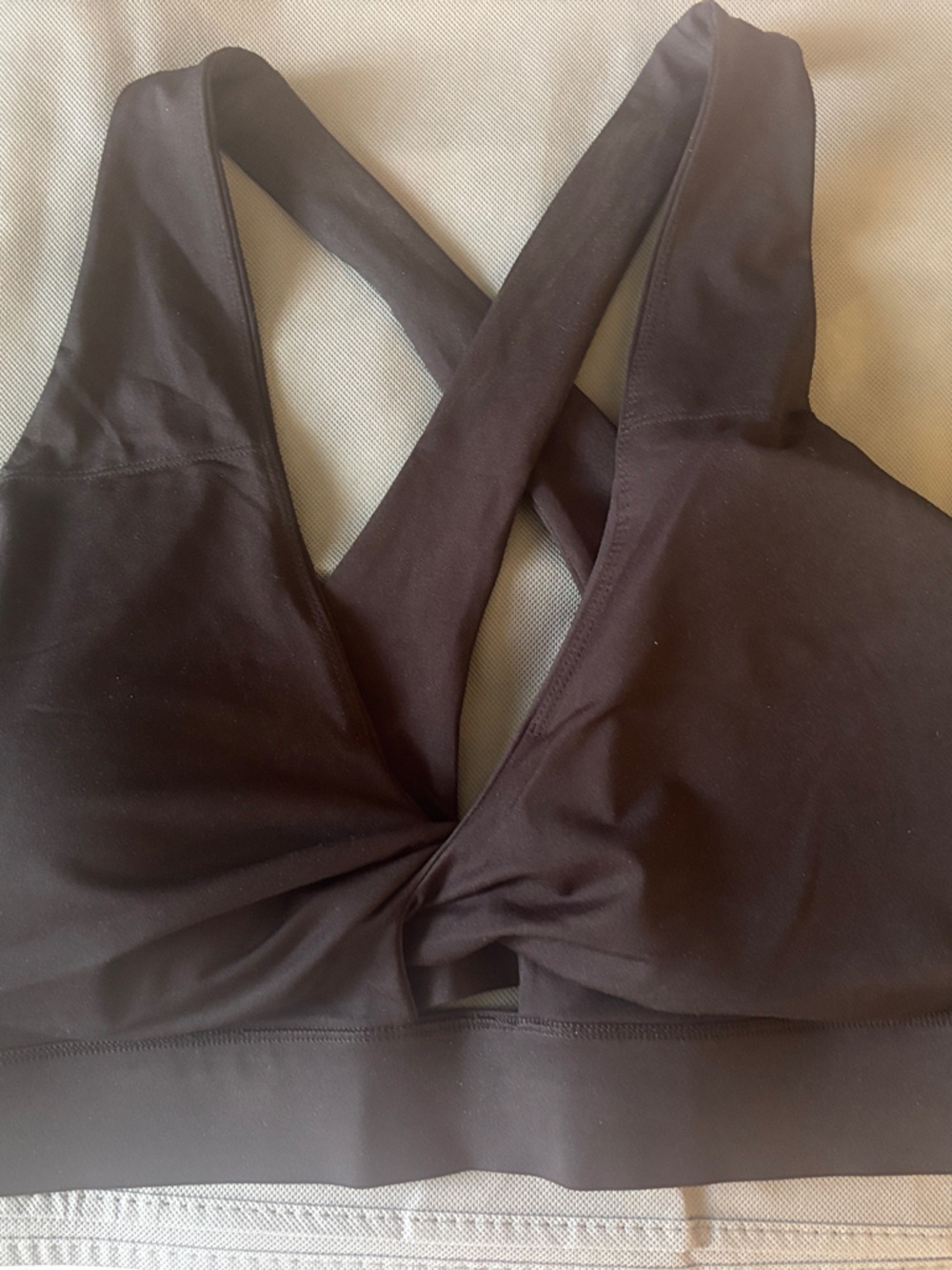 Fabletics Black Crisscross Sports Bra